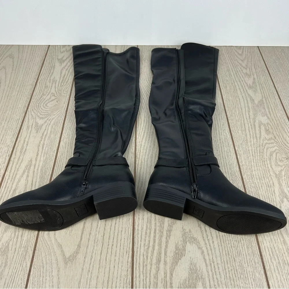 Style & Co Women's Charlaa Buckled Over-The-Knee Boots 6.5M Black $100